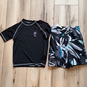 Boy’s Swim Shorts and Rash Guard